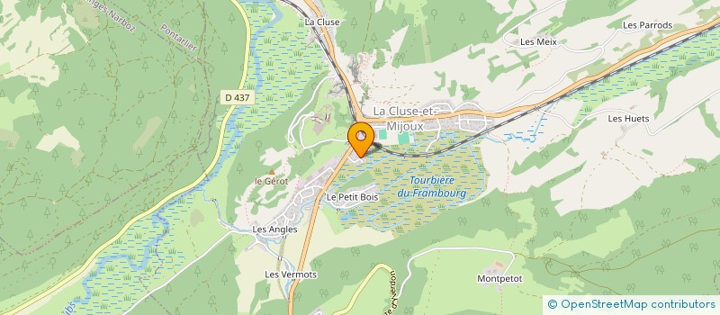 localisation de l'entreprise FIDOUX  LA CLUSE-ET-MIJOUX