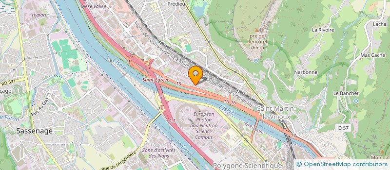 localisation de l'entreprise FIDU.RHONE ALPES à SAINT-MARTIN-LE-VINOUX