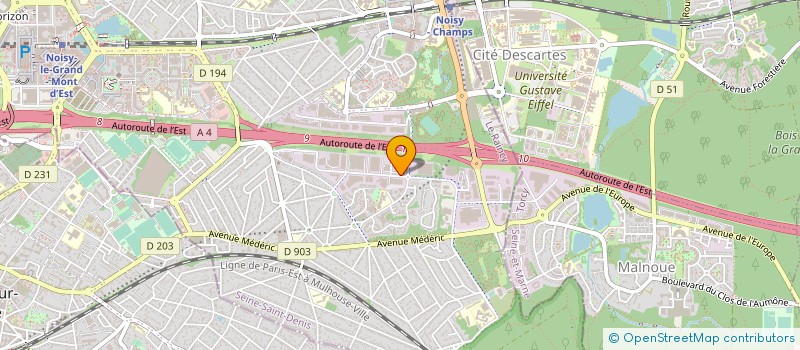 localisation de l'entreprise FIDUBA  NOISY-LE-GRAND