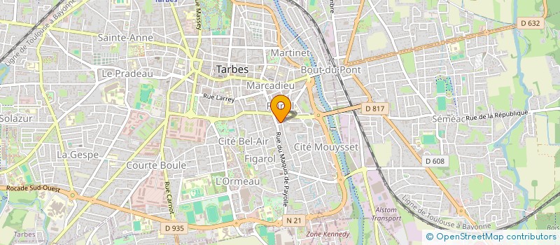 localisation de l'entreprise FIDUCEE GESTION PRIVEE OCCITANIE à TARBES