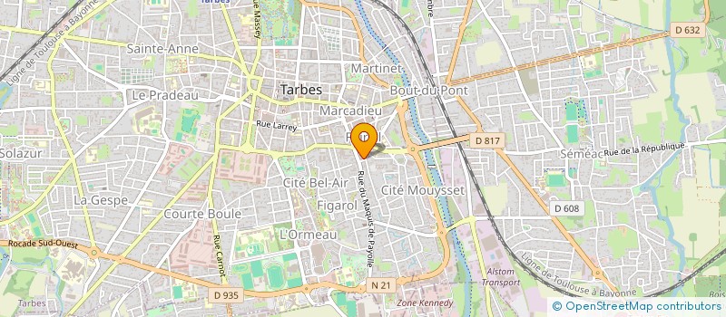 localisation de l'entreprise FIDUCEE REM à TARBES