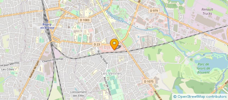 localisation de l'entreprise FIDUCENTRE à BOURG-EN-BRESSE