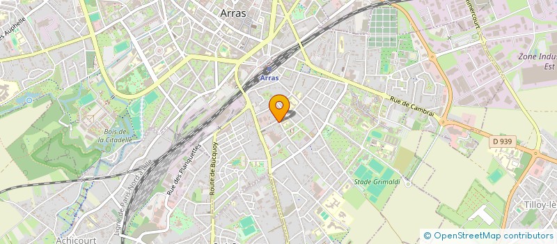 localisation de l'entreprise FIDUCER à ARRAS
