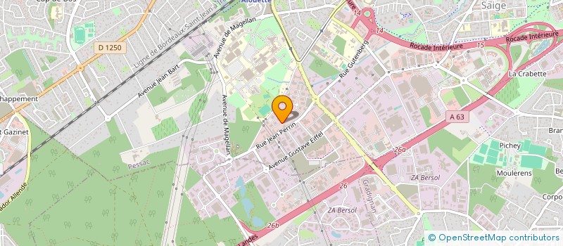 localisation de l'entreprise FIDUCIA 33  PESSAC