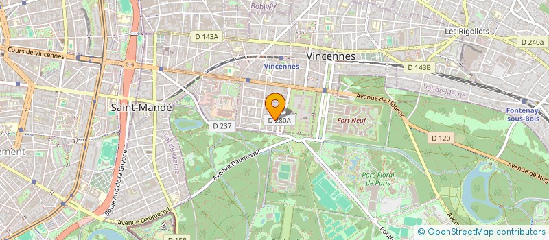 localisation de l'entreprise FIDUCIAIRE BONNEFOY ET  MOUGEL à VINCENNES