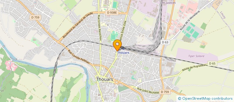 localisation de l'entreprise FIDUCIAIRE CONSEIL ET ASSOCIES à THOUARS
