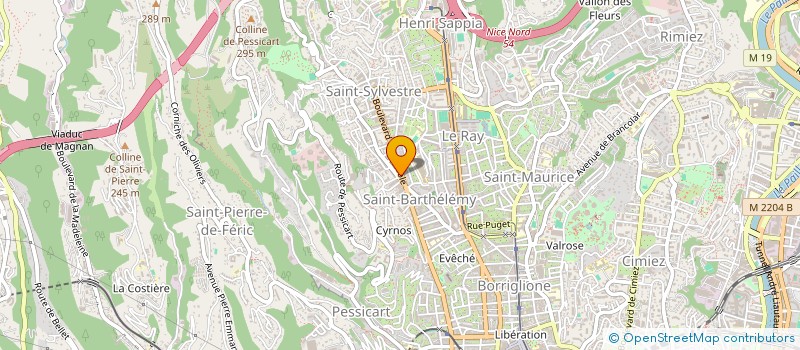 localisation de l'entreprise FIDUCIAIRE D'EXPERTISE COMPTABLE DE LA COTE D'AZUR à NICE