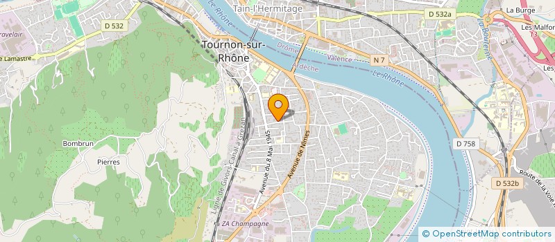 localisation de l'entreprise FIDUCIAIRE DE CREDIT RHONE-ALPES à TOURNON-SUR-RHONE