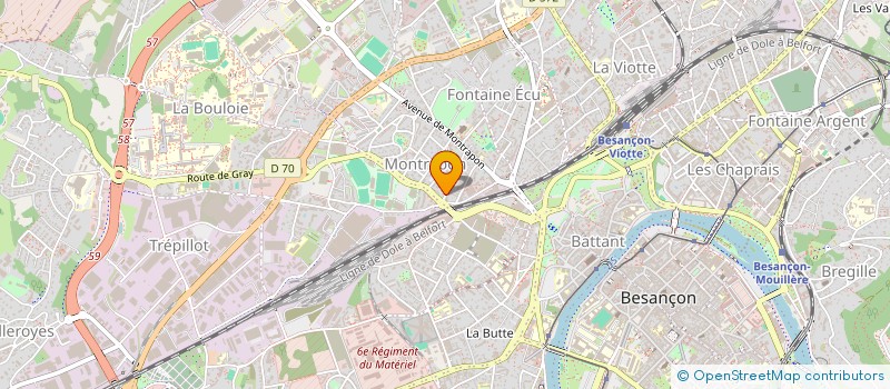 localisation de l'entreprise FIDUCIAIRE DE FRANCHE COMTE à BESANCON