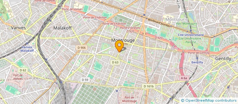 localisation de l'entreprise FIDUCIAIRE DE GESTION ET DE PROSPECTIVE à MONTROUGE