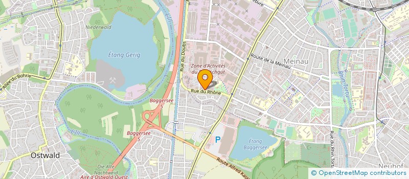 localisation de l'entreprise FIDUCIAIRE DE L'ILL  STRASBOURG