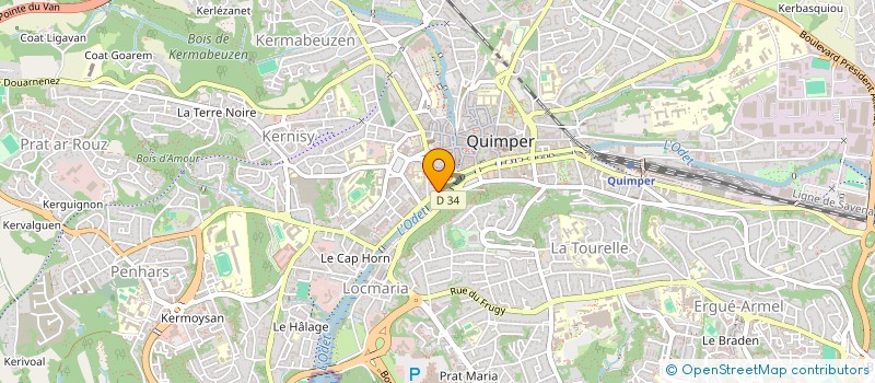 localisation de l'entreprise FIDUCIAIRE DE L'ODET  QUIMPER