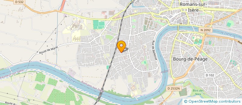 localisation de l'entreprise FIDUCIAIRE DER BAGHDASSARIAN à ROMANS-SUR-ISERE