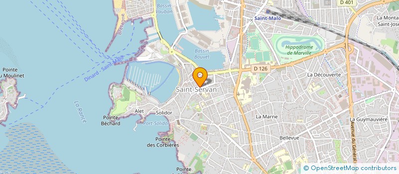 localisation de l'entreprise FIDUCIAIRE DNV  SAINT-MALO