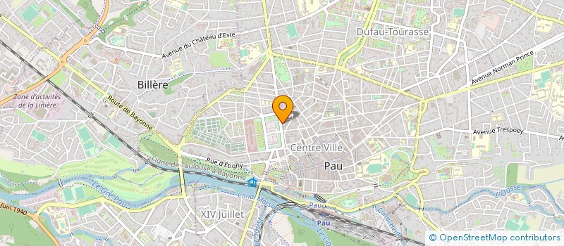 localisation de l'entreprise FIDUCIAIRE DU BASSIN DE L'ADOUR à PAU