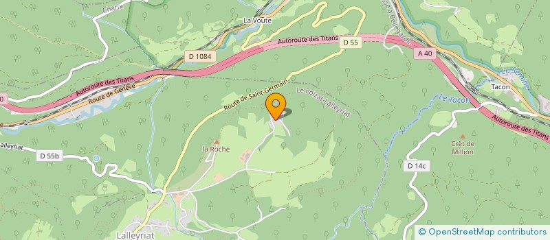 localisation de l'entreprise FIDUCIAIRE DU ROCHER à LE POIZAT-LALLEYRIAT