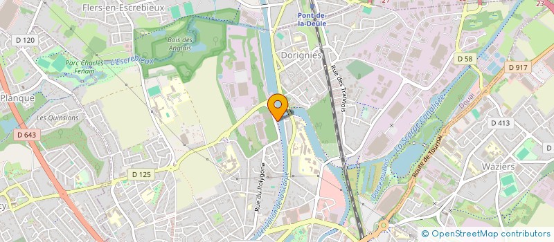 localisation de l'entreprise FIDUCIAIRE GESTION & ASSURANCE FLUVIALE à DOUAI