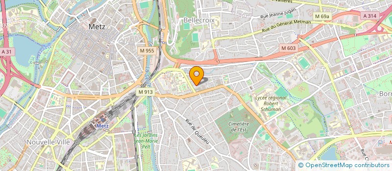 localisation de l'entreprise FIDUCIAIRE GESTION COMPTABLE FINANCIERE à METZ