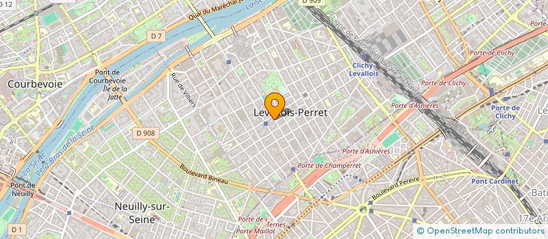 localisation de l'entreprise FIDUCIAIRE GESTION ET REVISION COMPTABLE à LEVALLOIS-PERRET
