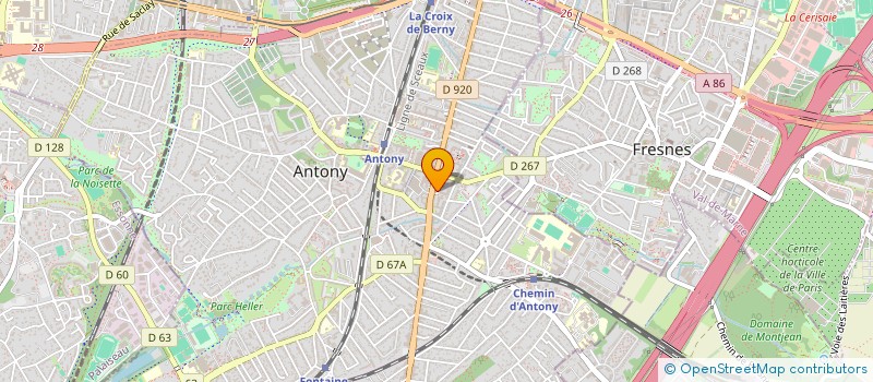 localisation de l'entreprise FIDUCIAIRE GSO AUDIT & CONSEIL à ANTONY