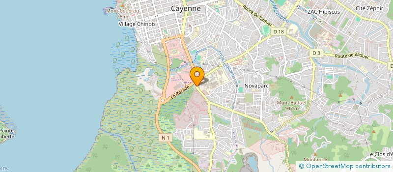 localisation de l'entreprise FIDUCIAIRE GUYANE ANTILLES AFRIQUE  CAYENNE