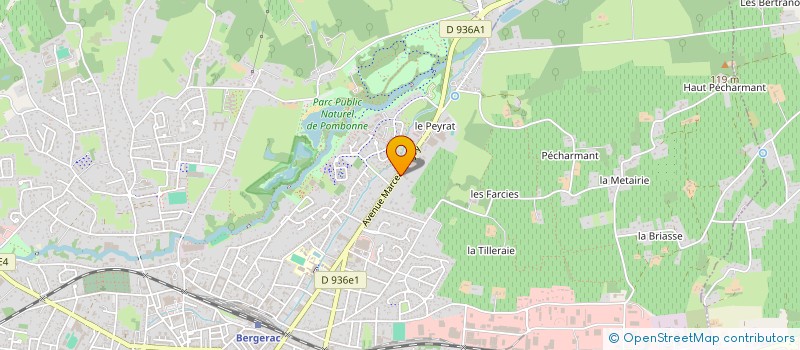 localisation de l'entreprise FIDUCIAIRE H. MARTRENCHARD à BERGERAC