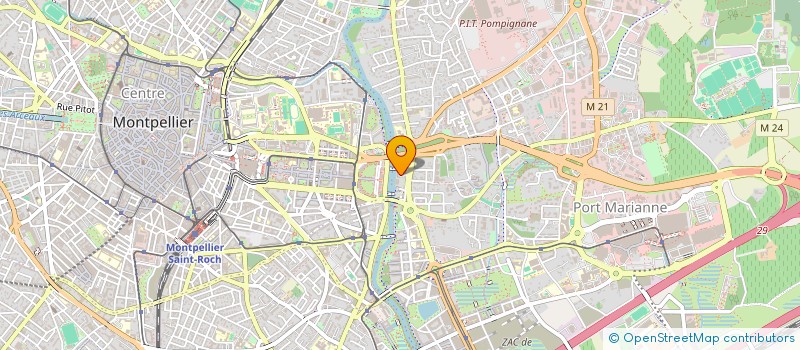 localisation de l'entreprise FIDUCIAIRE MEDITERRANEENNE à MONTPELLIER