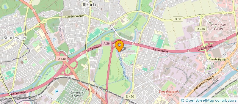 localisation de l'entreprise FIDUCIAIRE OJ & ASSOCIES  ILLZACH