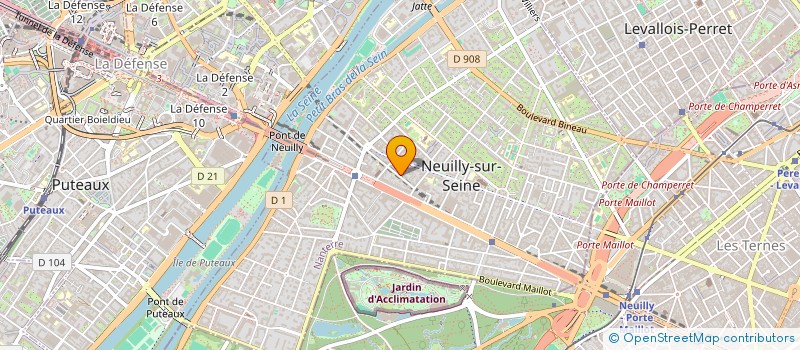 localisation de l'entreprise FIDUCIAIRE PARIS EXPERTISE COMPTABLE à NEUILLY-SUR-SEINE