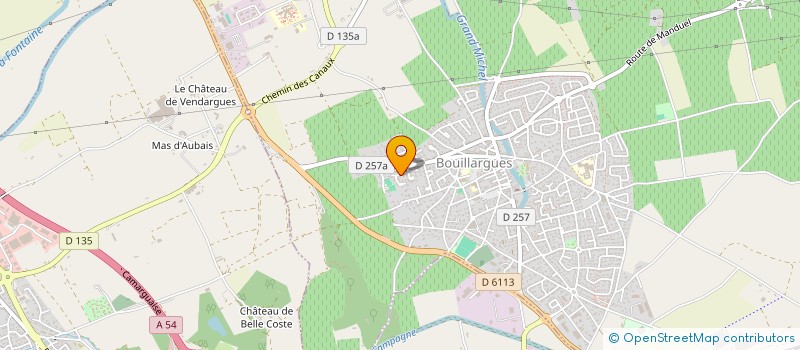 localisation de l'entreprise FIDUCIAIRE PIERRE DE QUEYLARD  BOUILLARGUES