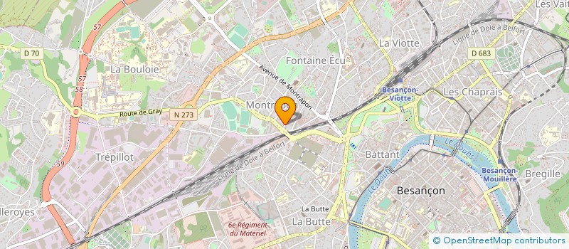 localisation de l'entreprise FIDUCIAIRE REVISION COMPTABLE CONSEIL  BESANCON