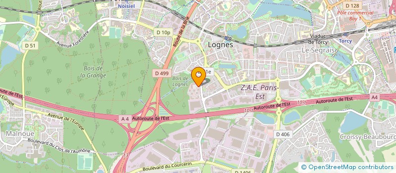localisation de l'entreprise FIDUCIAIRE TURGAUDIT à LOGNES