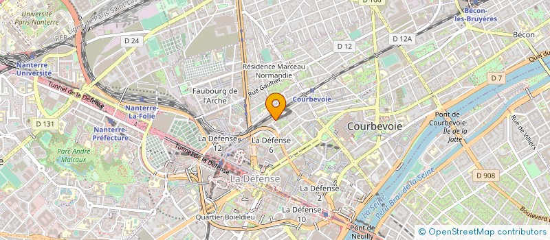 localisation de l'entreprise FIDUCIAL CLOUD à COURBEVOIE