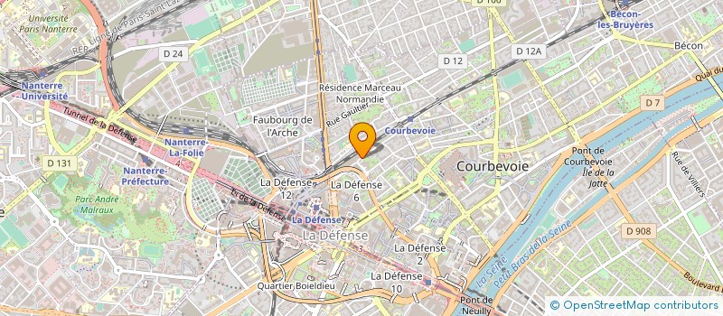 localisation de l'entreprise FIDUCIAL CONSEIL EN ABREGE FINANCIAL à COURBEVOIE