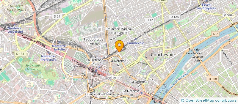 localisation de l'entreprise FIDUCIAL FINANCIAL SERVICES à COURBEVOIE