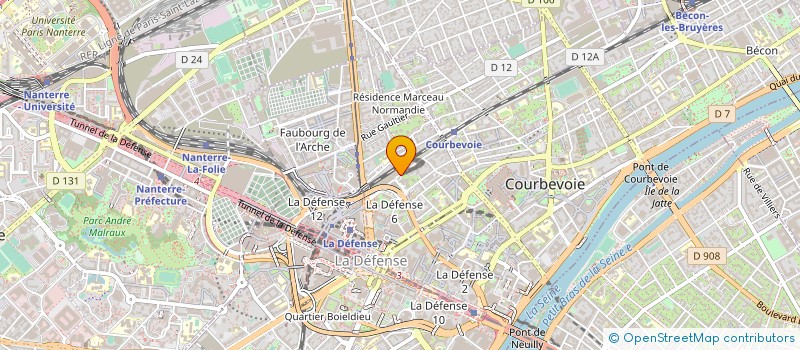 localisation de l'entreprise FIDUCIAL INFORMATIQUE à COURBEVOIE