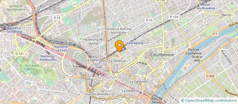 localisation de l'entreprise FIDUCIAL JADE à COURBEVOIE
