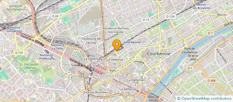 localisation de l'entreprise FIDUCIAL SECURITE PREVENTION EN ABREGE FIDUCIAL SECURITE  COURBEVOIE