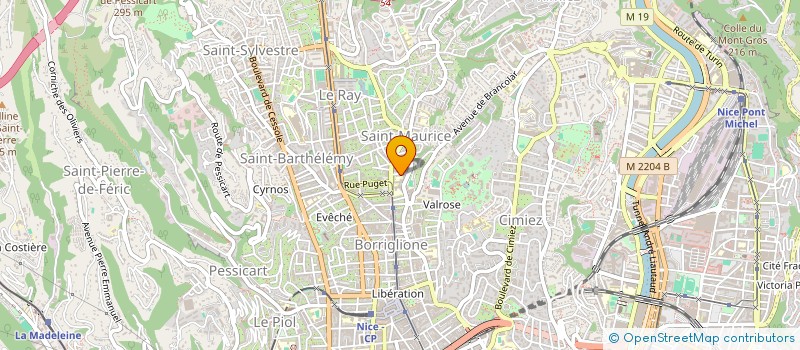 localisation de l'entreprise FIDUCIEL à NICE