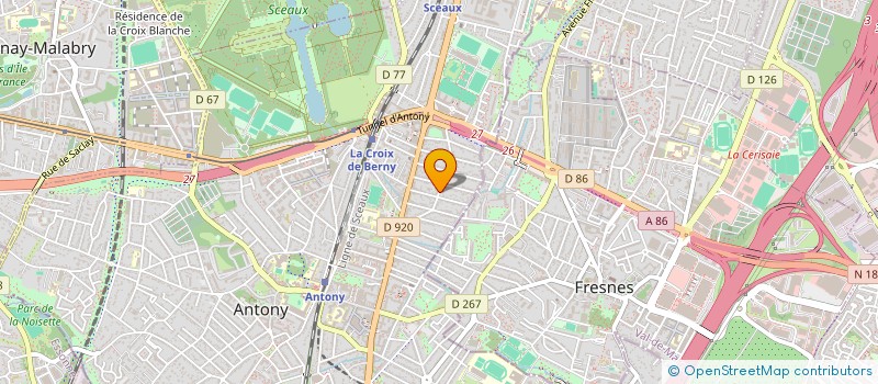 localisation de l'entreprise FIDUCONSULT à ANTONY