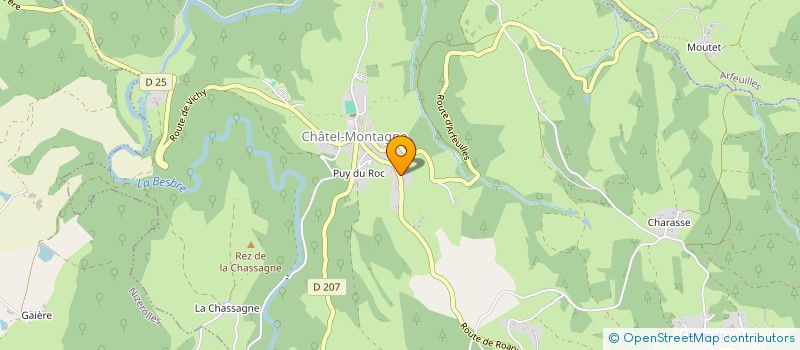 localisation de l'entreprise FIDUGA CONSEIL  CHATEL-MONTAGNE