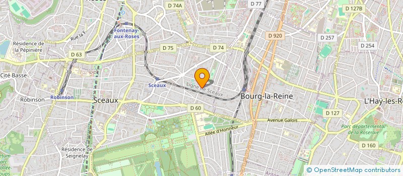 localisation de l'entreprise FIDUINVEST  SCEAUX
