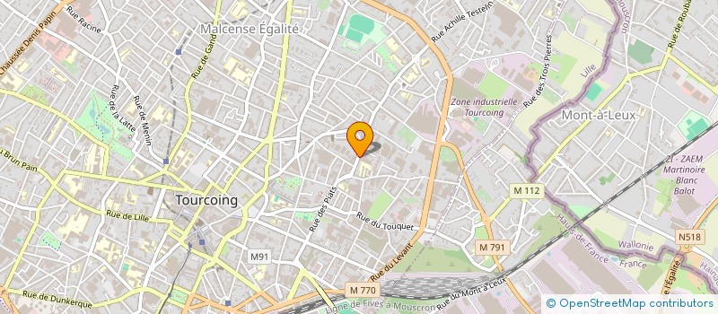 localisation de l'entreprise FIDULES à TOURCOING