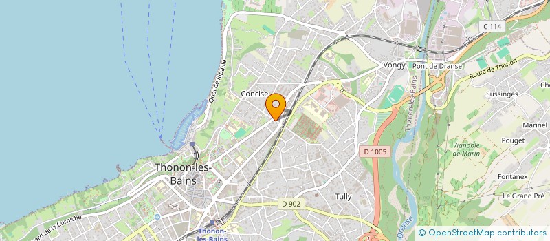 localisation de l'entreprise FIDURALP IMMOBILIER  THONON-LES-BAINS