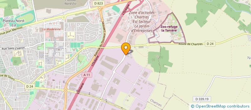 localisation de l'entreprise FIDUREF à CHARTRES