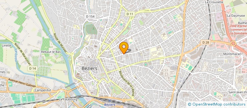 localisation de l'entreprise FIDURIS AUDIT à BEZIERS
