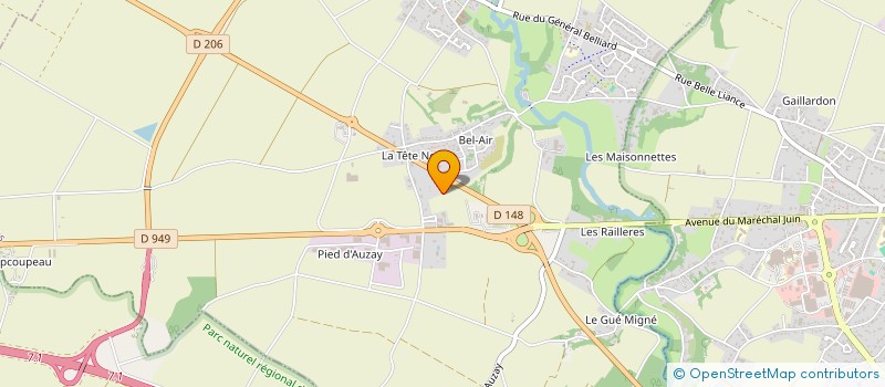 localisation de l'entreprise FIEF VEILLET  LONGEVES