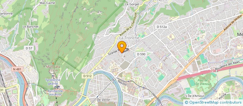 localisation de l'entreprise FIELDCLOUD à LA TRONCHE