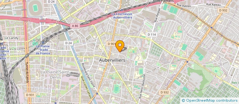 localisation de l'entreprise FIERES AUBER  AUBERVILLIERS