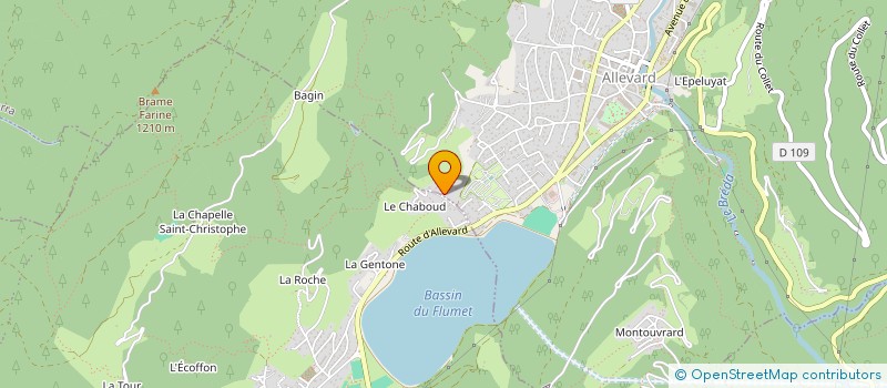 localisation de l'entreprise FIERTES MONTAGNARDES  ALLEVARD